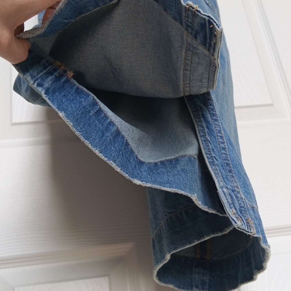 Like-New Ptp15" H&M Blue Denim Button Down Dress - Picture 10 of 16